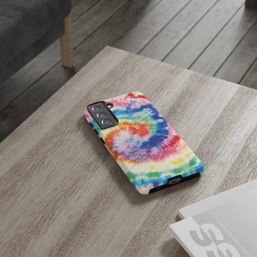 Tie Dye Cell Phone Case - Multicolor Swirl, Pink, Blue - Impact Resistant Shell - 第 15/48 張圖片