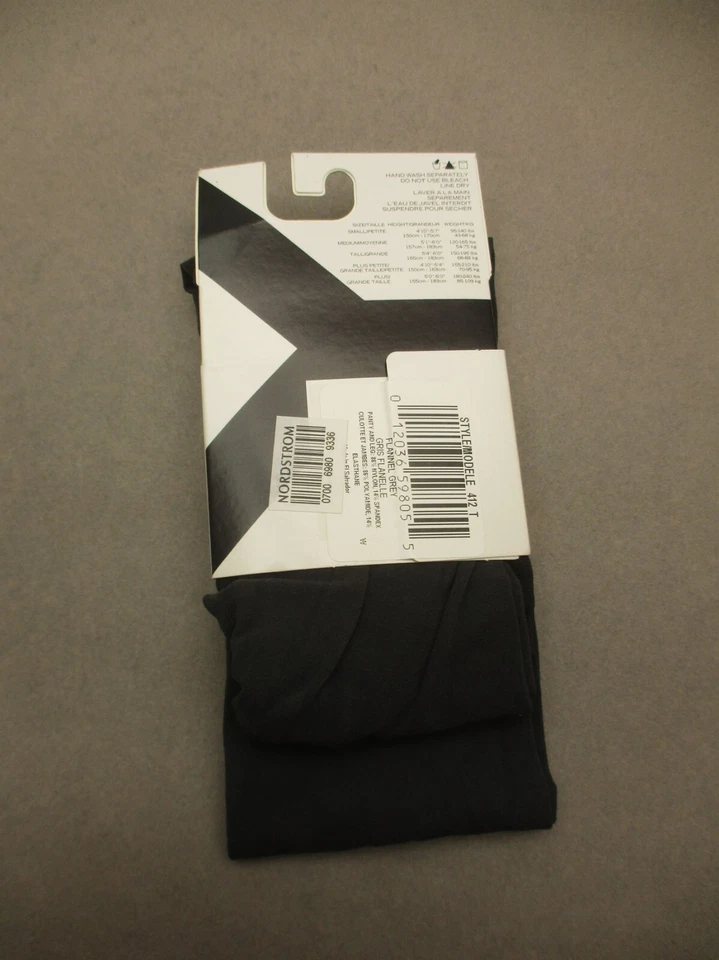 NUEVO CON ETIQUETAS DKNY Talla LT Mujer Gris Elastizado Opaco Cobertura Control Top Medias 1B Foto 3 de 4