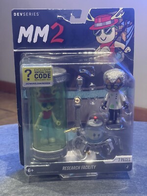 MM2 Research Facility 7 Pc Figure Set Devseries 2024 Nikilis, Jar