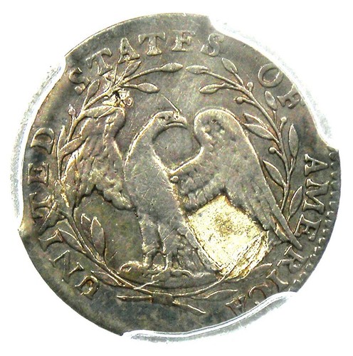 1795 Flowing Hair Half Dime H10C - Certified PCGS XF Details (EF) - Rare Coin! - Picture 4 of 7