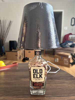 Bourbon Empty Bottle Lamp- Old Elk. Buffalo Trace. Pappy Van Winkle.