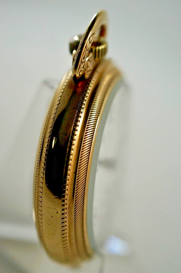 1915 Illinois Bunn специальный RR класса модель 6 23 драгоценности 18 размер карманные часы работает - Изображение 4 из 4