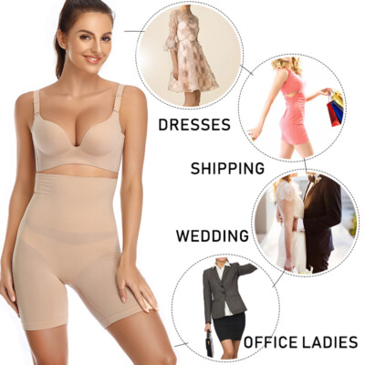Women Shapemint All Day Every Day High-Waisted Body Shaper Shorts Tummy Control