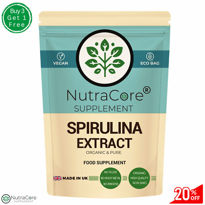 Bio Spirulina Kapsel 600mg (Grün&Blaualgen) Immunität, Detox, natürlich - 90 Kapseln