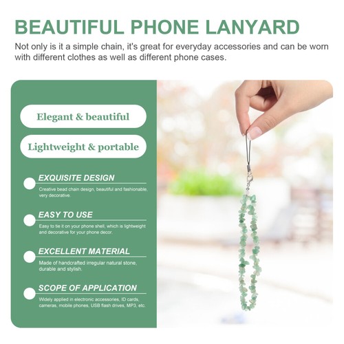 Multi- Function Phone Lanyard Phone Chain Rope Beaded Phone Lanyard - 第 9/12 張圖片