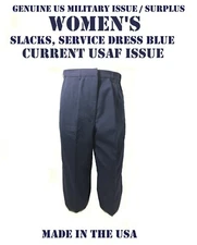 AIR FORCE WOMEN'S DRESS BLUE PANTS 1620 US MILITARY UNIFORM USAF Pick your size
