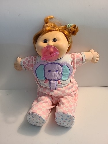 Vintage First Edition 1990 Cabbage Patch Puppe mit Schnuller
