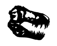 T-Rex Skull Decal- Sticker