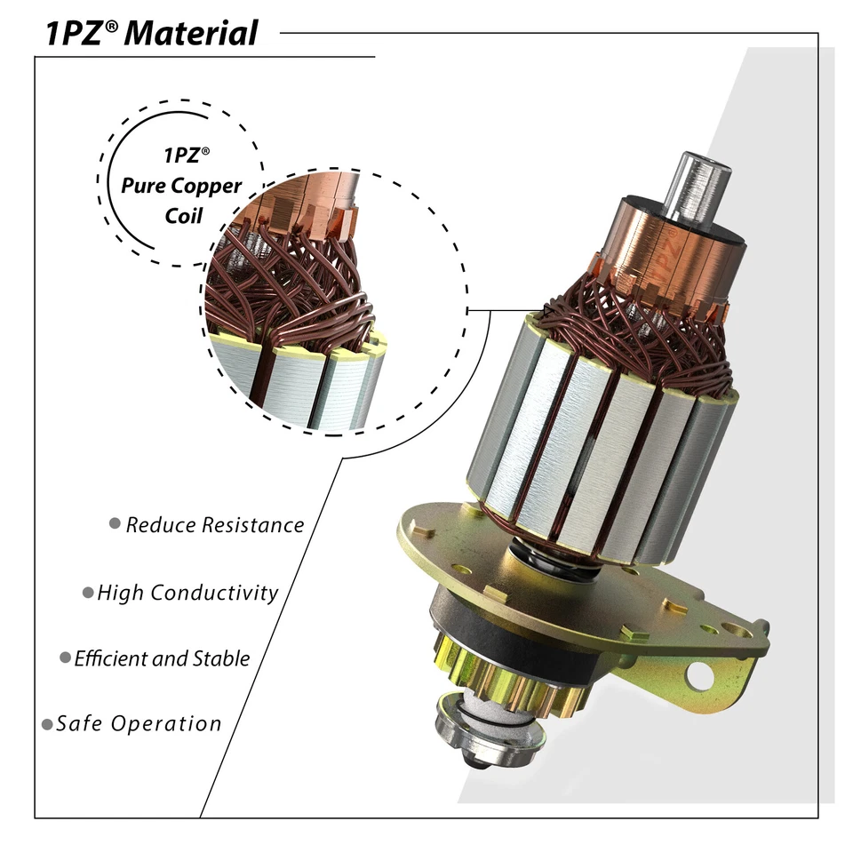 Starter For Briggs Stratton 693551 593934 LT1000 LT2000 14 Tooth Craftsman 5777 - Image 4 of 4