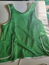 Vintage 70s Alive Tops Apron with Pockets Lime Green