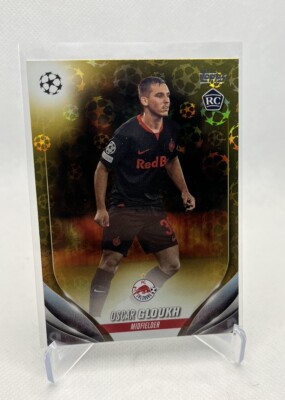 Oscar Gloukh Gold Starball 2023/24 TOPPS UCC RB Salzburg  Rookie RC