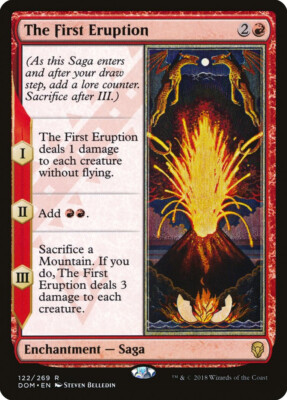 Magic MTG Tradingcard Dominaria 2018 The First Eruption 122/269