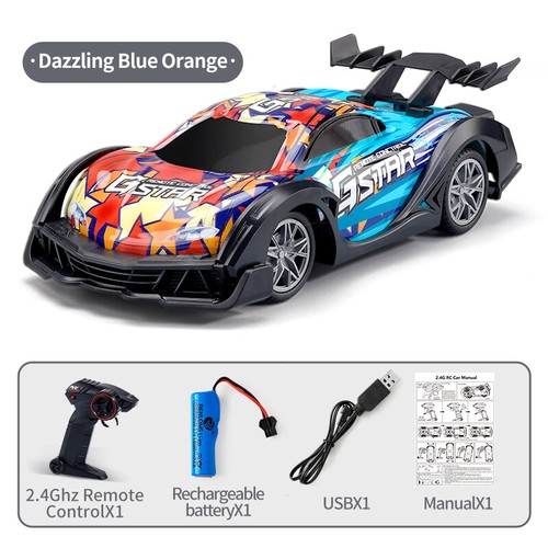 Telecomando auto 1/24 2.4G 4WD RC Drift Sport Racing On-Road veicolo GTR modalità - Foto 27 di 27