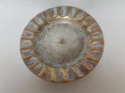 Stangle MCM 7" Ashtray 22K Gold & Lt Blue Tobacciana Collector Glam  Boho Style
