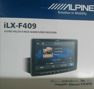 Alpine iLX-F409 Halo9 Bluetooth Media 1-Din Android Auto Apple CarPlay HDMI 9''