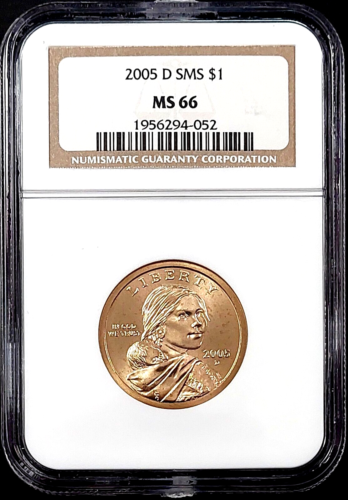 2005 D SMS Sacagawea Dollar certified MS 66 by NGC! - Picture 1 of 4