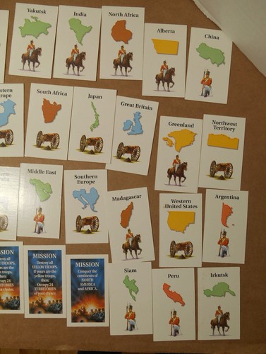56 tarjetas de repuesto O20 de Risk Game 1993 - Imagen 4 de 5