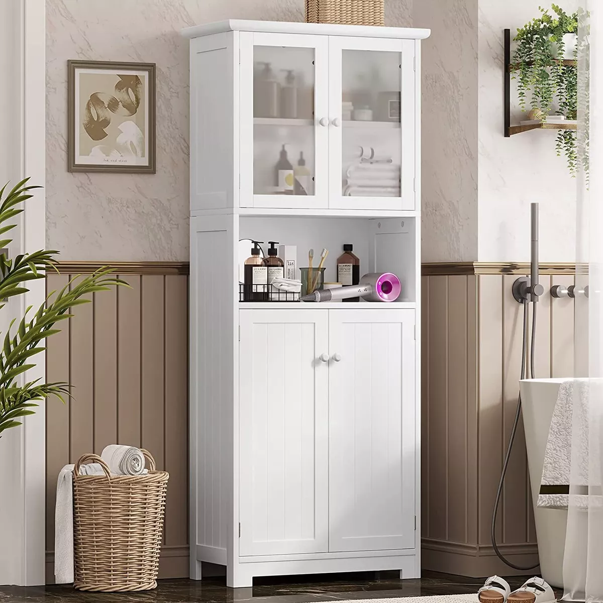 Linen Cabinets, Bathroom Floor Cabinets