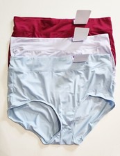 3 Warner's No Pinching No Problems Brief Panty Multi 5738 Sz 7/L - NWT