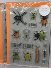 2 Hallmark Signature Happy Halloween Cards Puffy Bug Stickers Raised 3D Design