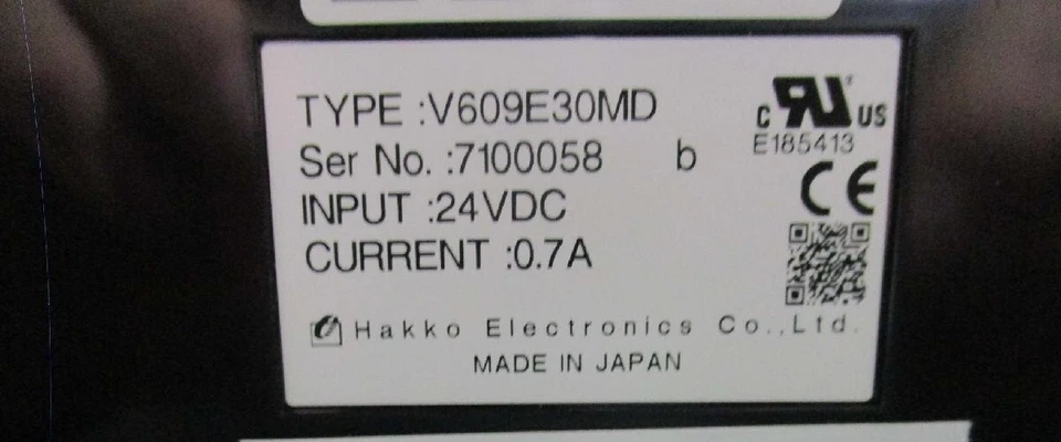 HAKKO V609E30MD Touch Panel Display No box, but unused item. - Image 2 of 4