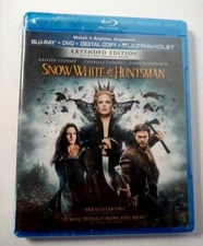 Snow White & the Huntsman Blu Ray + DVD Ultraviolet NEW FACTORY SEALED FREE SHIP