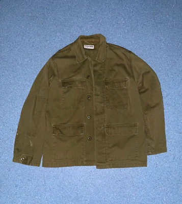 Chaqueta del Ejército American Apparel Verde Años 2000 HECHA EN EE. UU. - Imagen 1 de 4