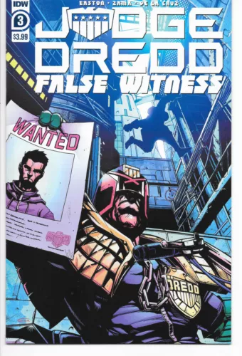 Judge Dredd False Witness #3 A Kei Zama Cover 1st Print NM/NM+ IDW 2020