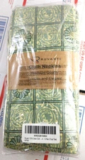 12 Pack RUVANTI Durable & Elegant Cloth Napkins Green Floral Tiles Design Cotton