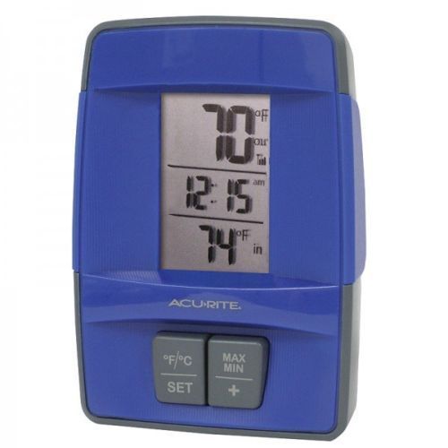 AcuRite Wireless Indoor/Outdoor Digital Thermometer Clock, Choose From
