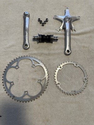 Pédalier Campagnolo Chorus Occasion - Longueur 172,5 Mm, Double Plateau, Axe BSA, Vintage