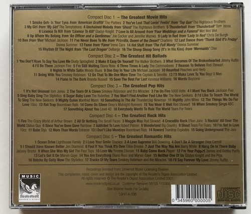 Greatest Hits 83 Trk 5 x Cd Set Michael Jackson Elton Tears 4 Fears Quo Level 42 - Picture 5 of 5