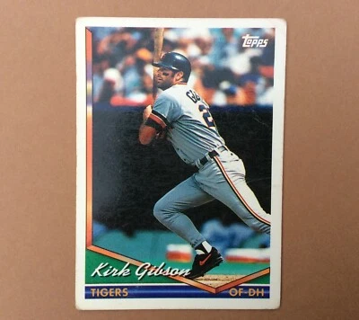 1994 TOPPS Carte BASEBALL n° 228 KIRK GIBSON TIGERS Trading Card - Photo 1/2