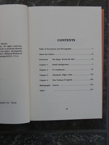 "The Earp Papers: In A Brother's Image"-Chaput-1994-1st Ed-Photos-DJ-XL Cond - 第 4/15 張圖片
