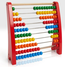 Wooden Abacus Play Frame Colourful Childrens Toy Kids Christmas Present