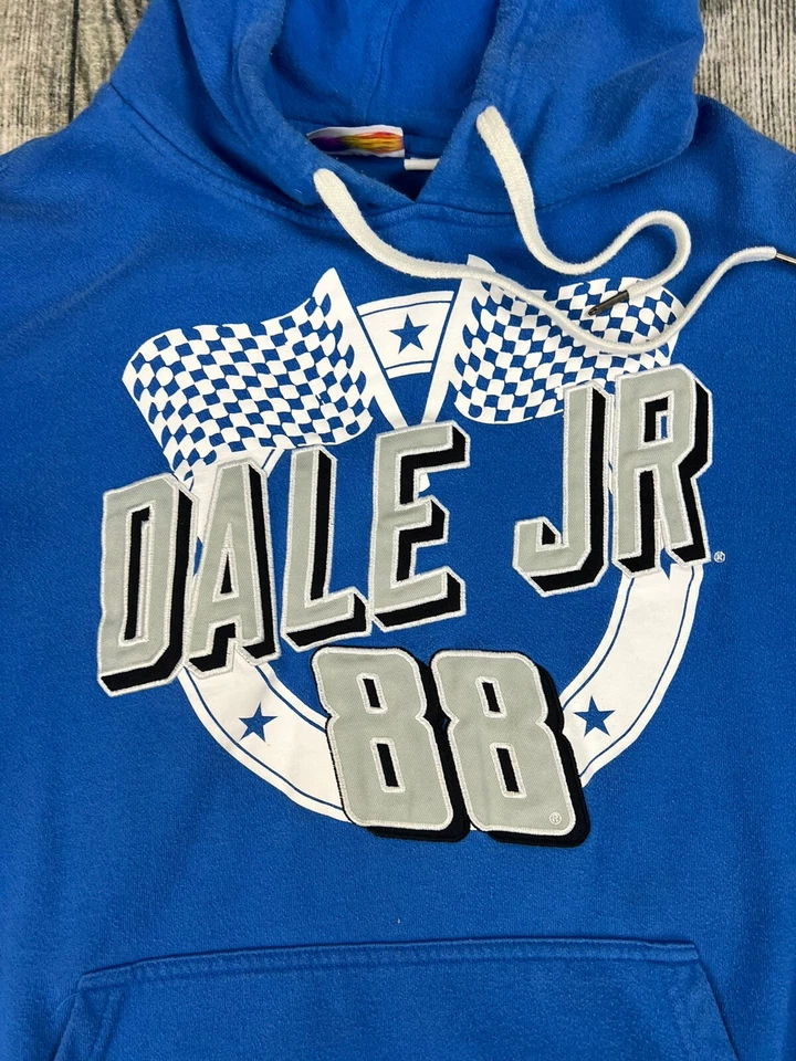 Nascar Dale Jr. Sudadera con Capucha Pullover Racing 88 Adulto L Azul Informal Hombre Foto 2 de 4