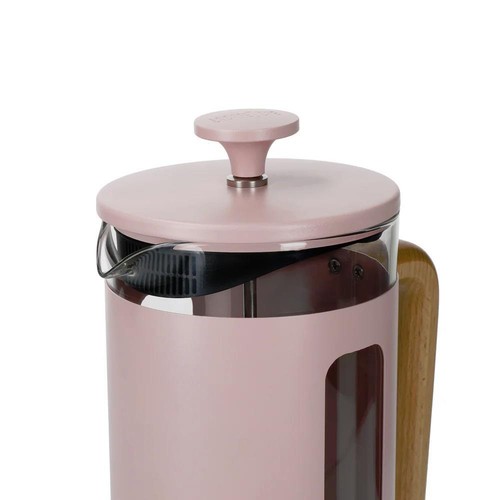 Prensa francesa La Cafetière rosa mango madera Pisa acero inoxidable 8 tazas 1L - Imagen 4 de 4