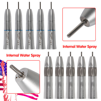 1-5x Dental Low Speed Straight Nosecone Handpiece Inner Water Spray fit NSK ZKN