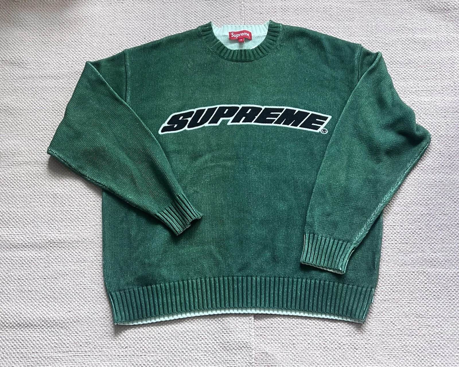 Pull lavé imprimé Supreme