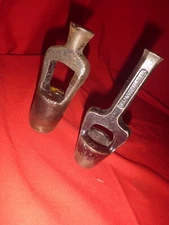 2 Vintage PUNCH Tool Leather Crafts Gasket Hole Hit Cutter A.SF.&T.Co Homemade