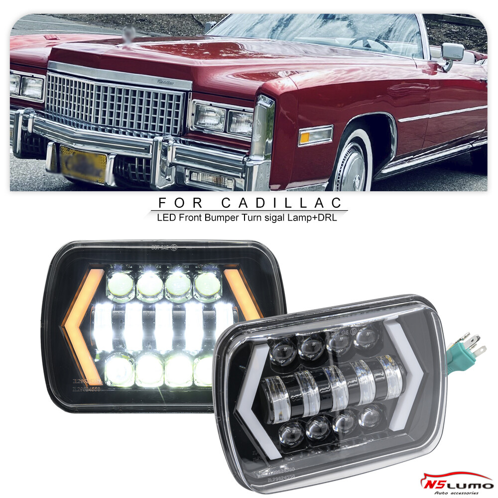 Hi/Low Beam LED DRL Running Turn Signal Lamp For 75-85 Cadillac 