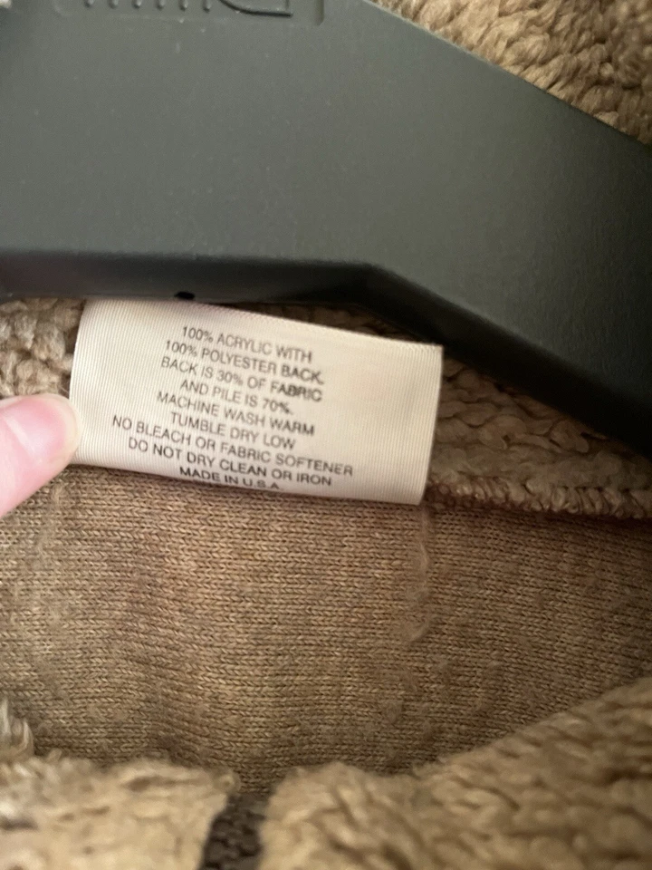 Chaqueta polar Black Mountain cremallera completa tostada negra alce 3X Foto 4 de 4