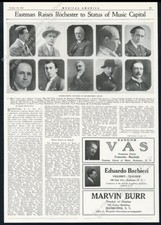 1923 Eastman School of Music Eugene Goossens etc 10 photo vintage print article