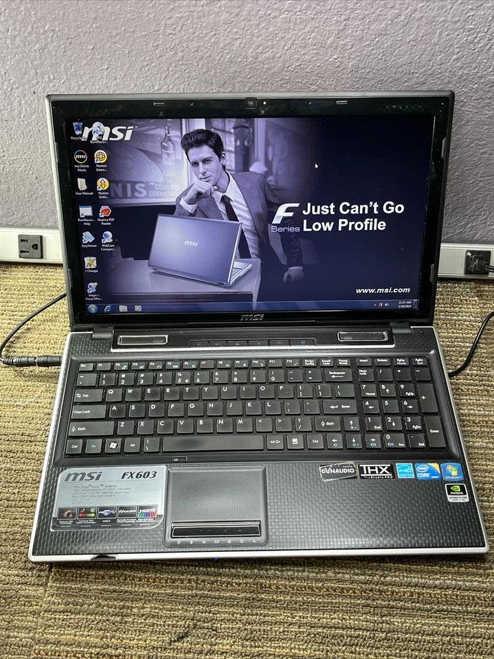 Жесткий диск MSI MS-16G4 Intel Core i5 15,6 дюйма Windows 7 250 6 ГБ DDR Ram 84678 - Изображение 2 из 4