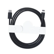 Apple 1m Lightning to USB-C PD Fast  Charging Cable Cord MFI certified -  Black