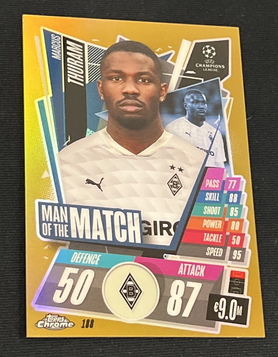 2020-21 Topps Chrome Match Attax UCL Soccer Trading Cards for sale