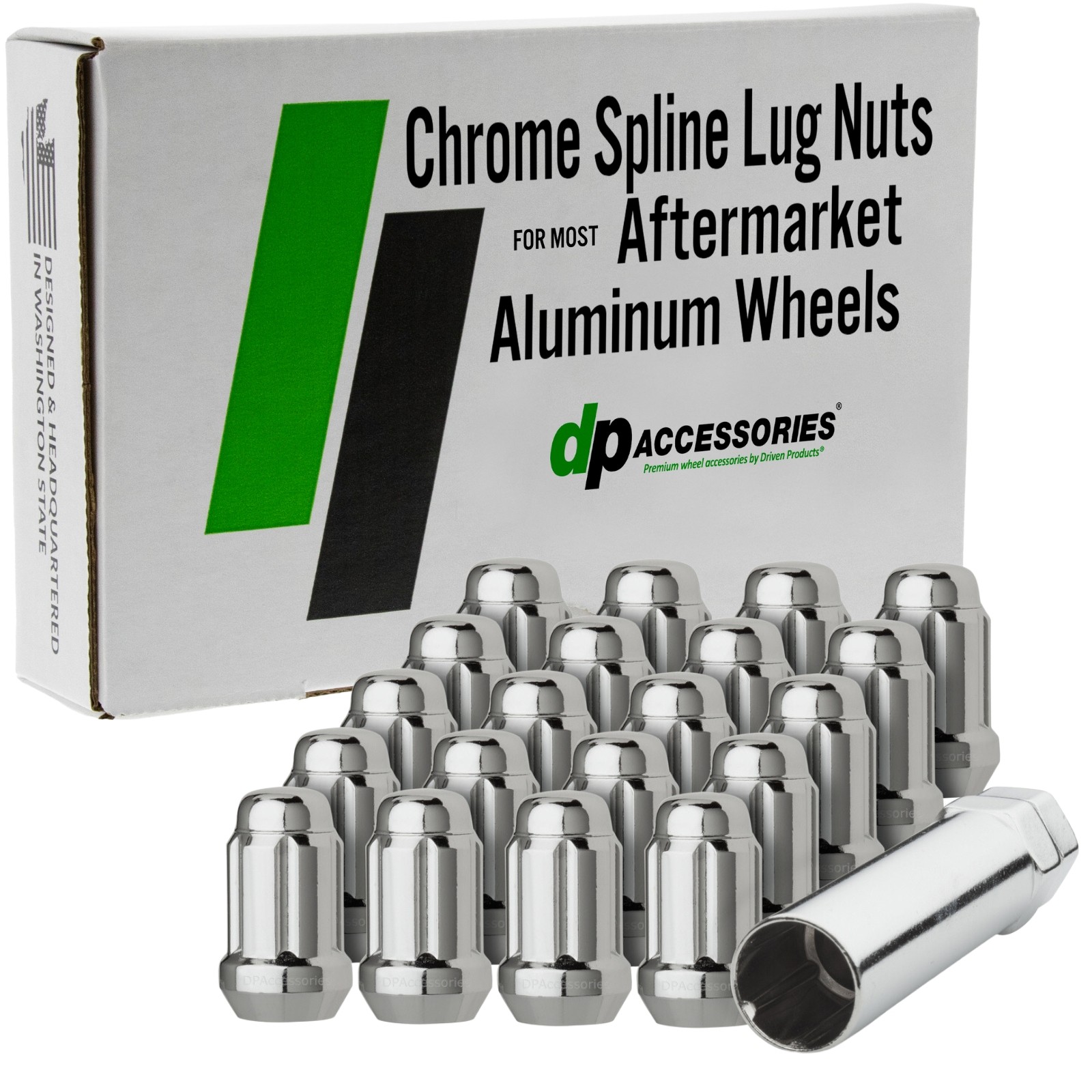 Chrome Lug Nuts for 2005-2006 Ford GT with Aftermarket Wheels