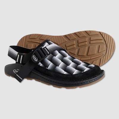 Chaco Canyon Woven Clog Sandals - NWT Mens Size 11 Fade B/W - #49391-CL1