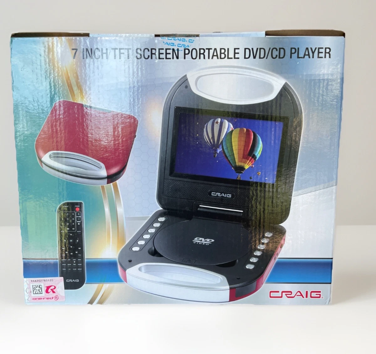 Red DVD & Blu-ray Players 5.0-7.9 in Screen for sale | eBay