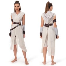 Skywalker Rey Cosplay Costume Suits Outfits Ladies Fancy Dress Skirt Halloween